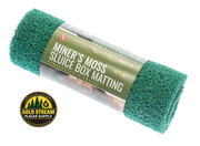 Green Miner's Moss Sluice Box Matting, 12"x 36" 10mm Thick