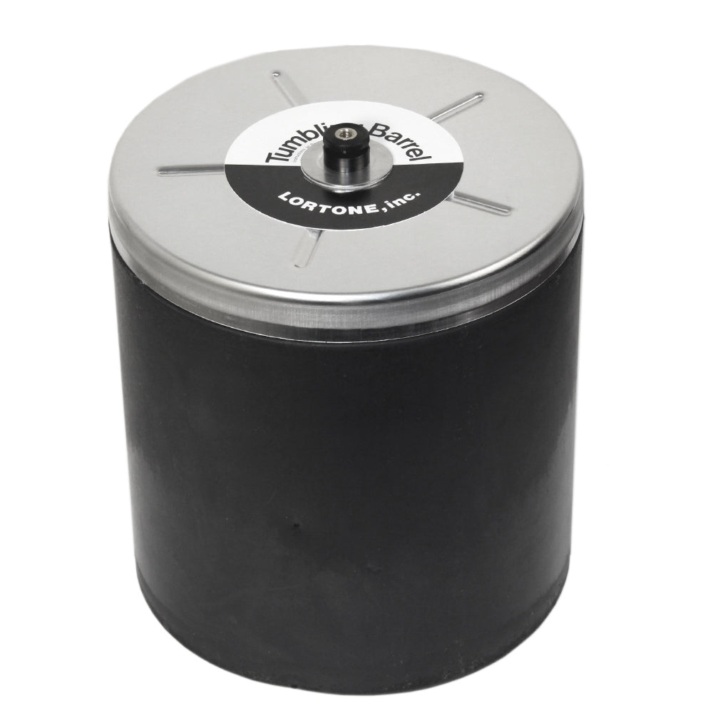 Lortone 12 lb. capacity barrel.
