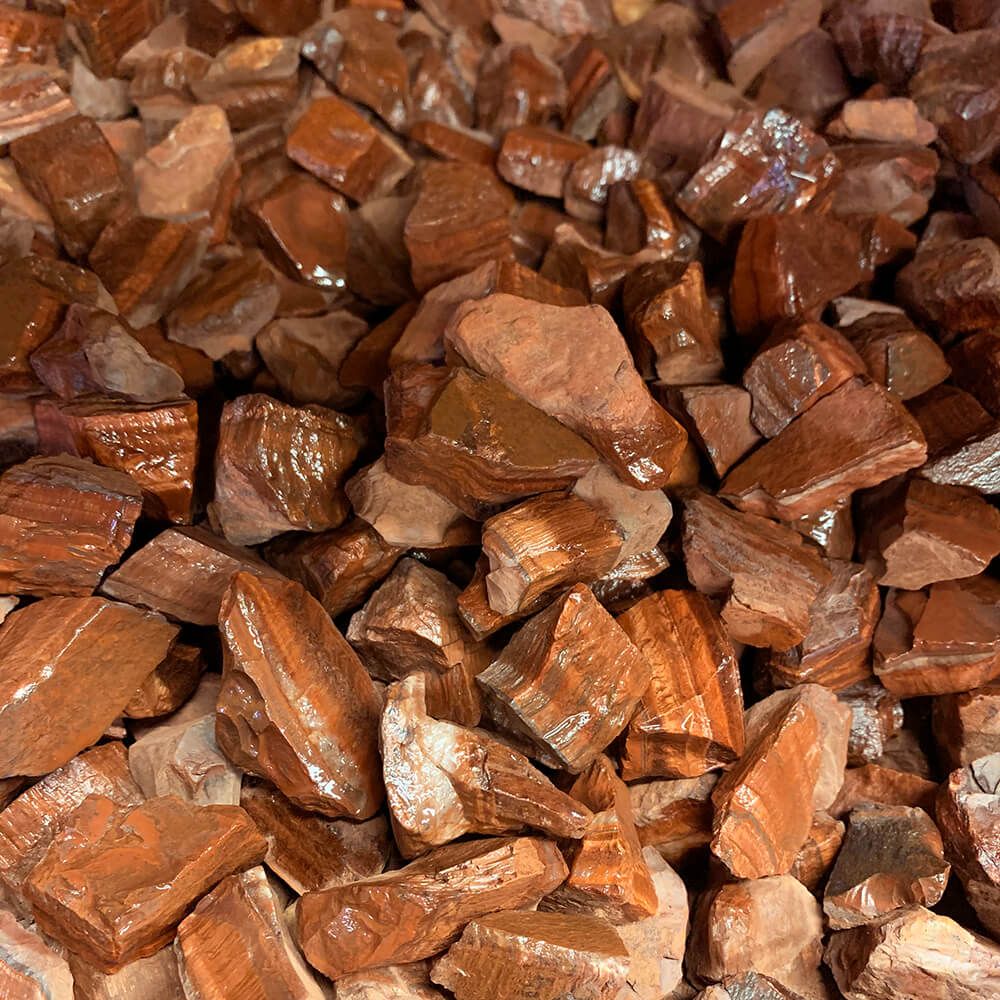 Red Tiger Eye - Tumbling Rough