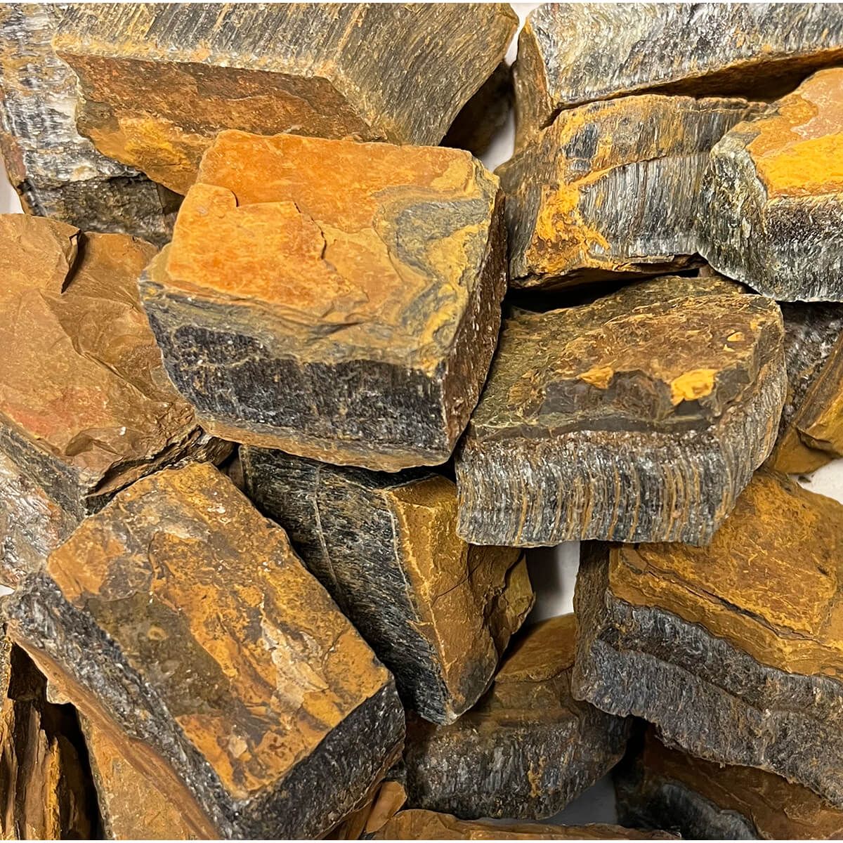 Blue Tiger Eye - Tumbling Rough