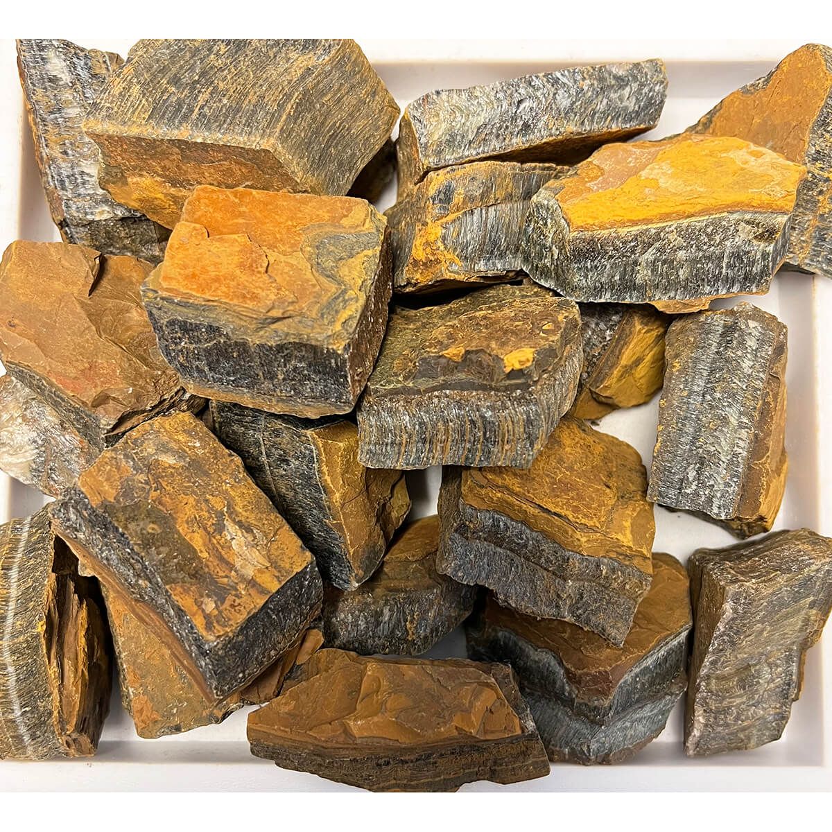 Blue Tiger Eye - Tumbling Rough