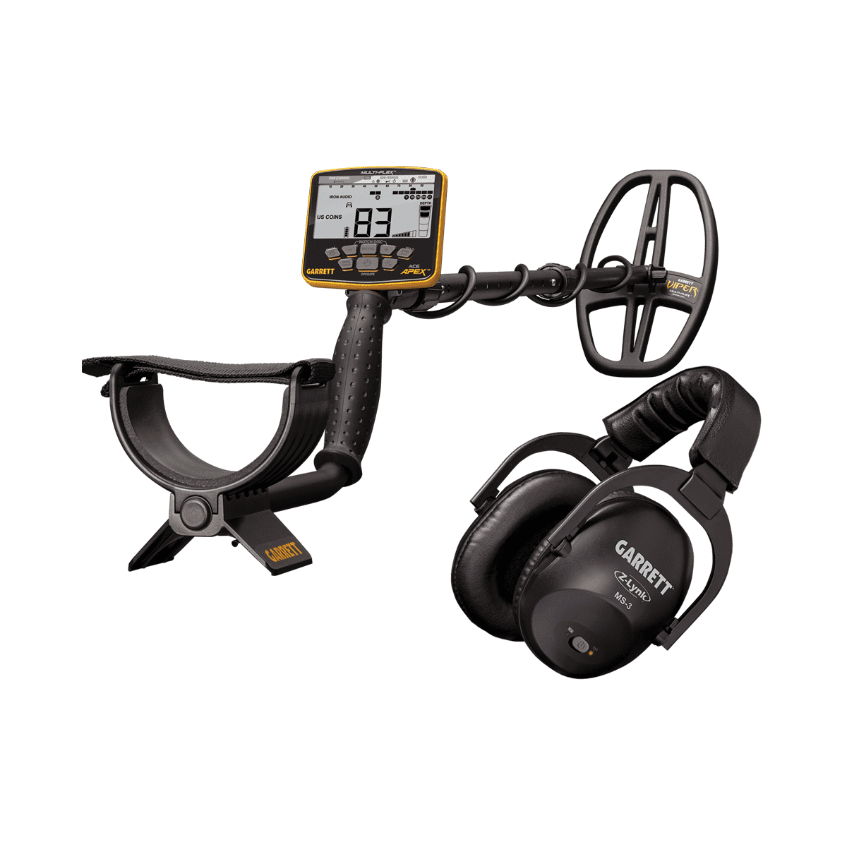 Garrett Ace Apex Metal Detector with MS-3 Wireless Headphones | 1142325
