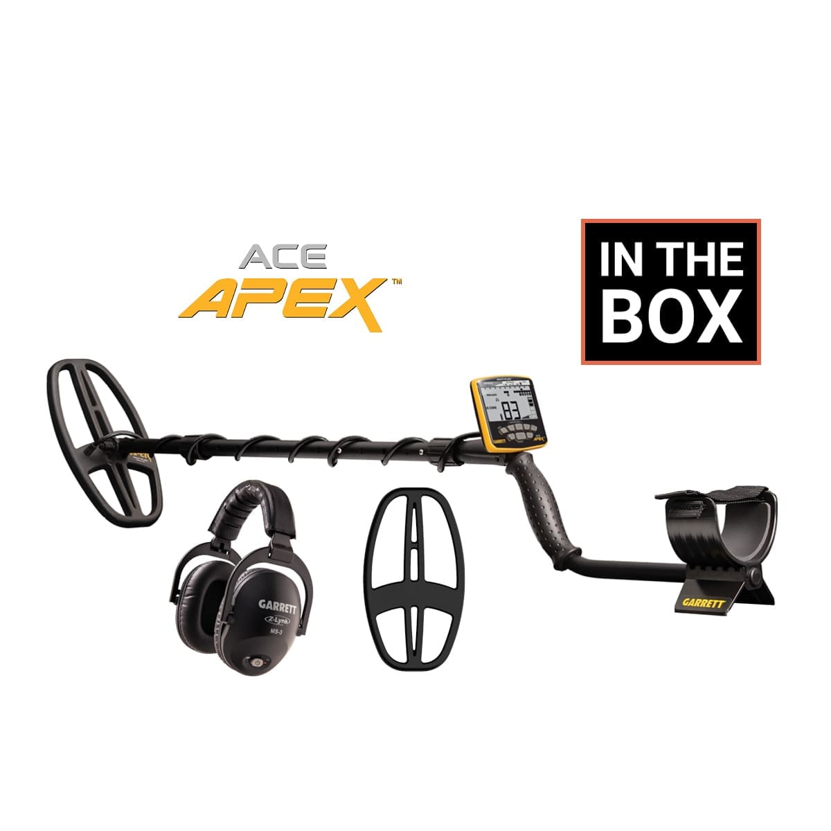 Garrett Ace Apex Metal Detector with MS-3 Wireless Headphones | 1142325