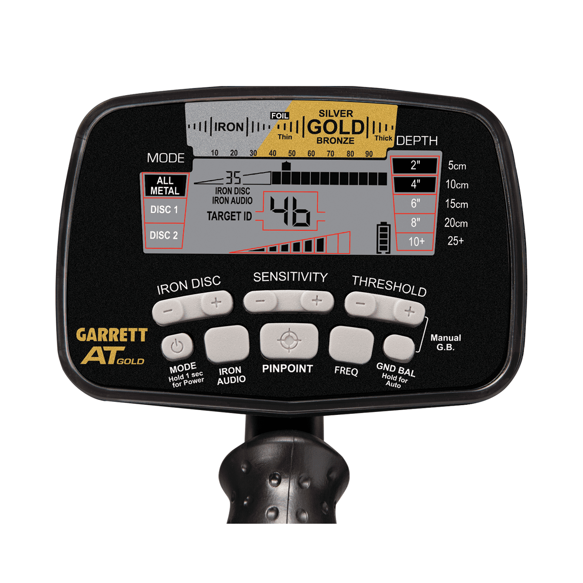 Garrett AT Gold Metal Detector with 5″ x 8″ PROformance DD Searchcoil | 1140680