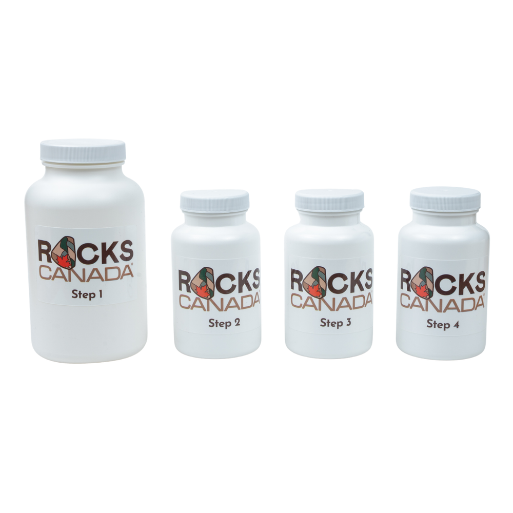 Beginner Rock Tumbling Grit Kit - 4 Stage