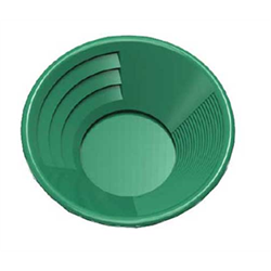 12" Green Gold Pan Dual Riffles