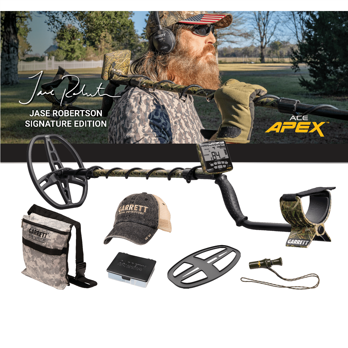 Garrett Ace Apex Metal Detector Jase Robertson Signature Edition | 1142363
