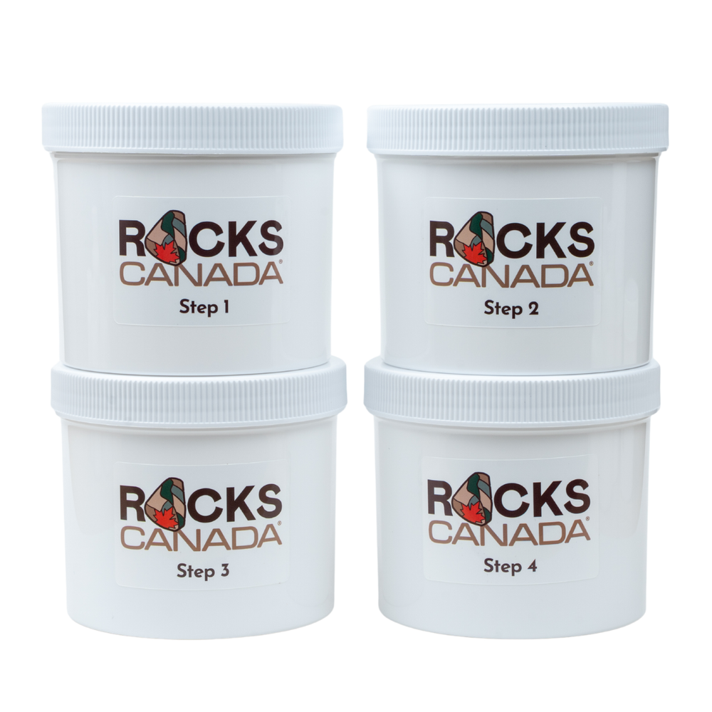 Large Rock Tumbling Grit Kit - 4 Stage