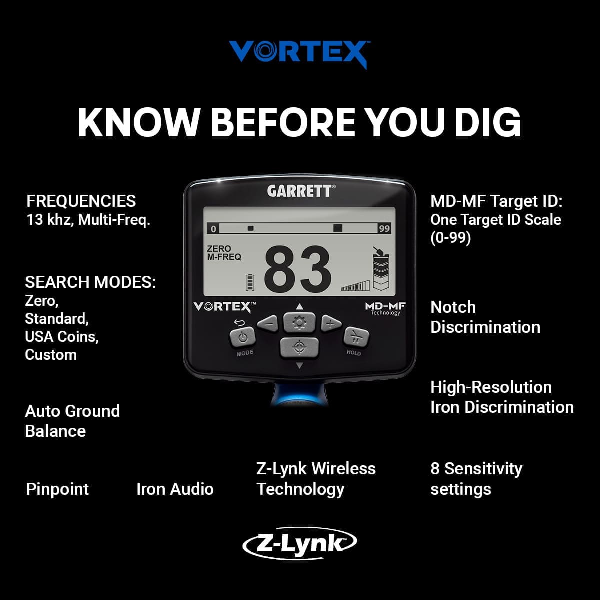 Garret Rocks Garrett Vortex VX5 Metal Detector | 1142860 – Rocks Canada by All-Star ...