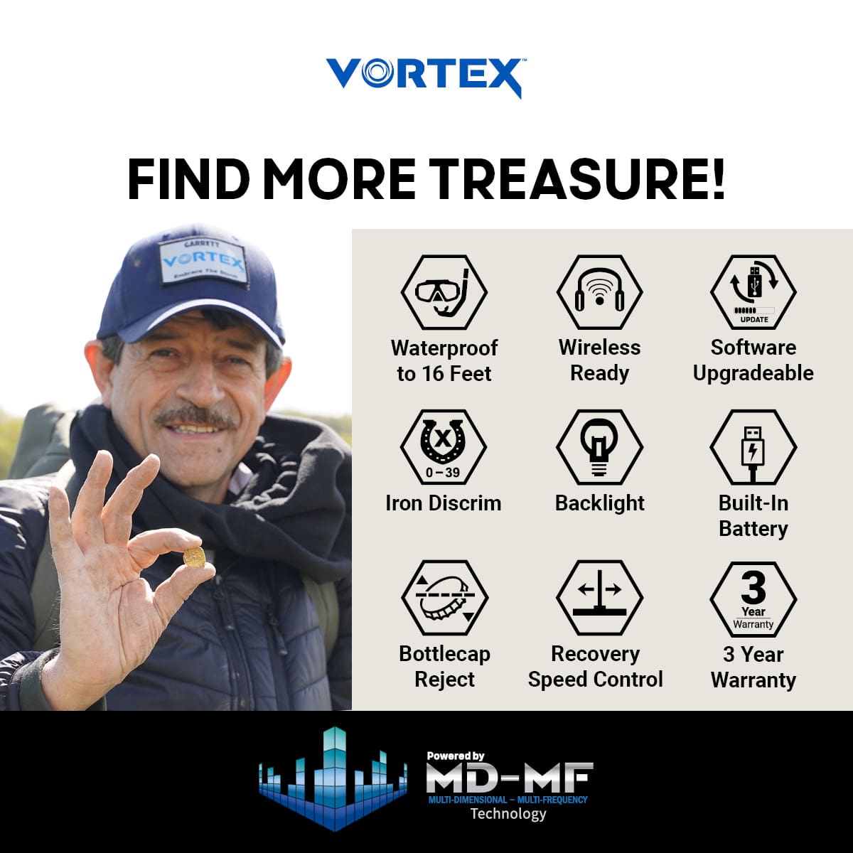 Garrett Vortex VX9 Metal Detector | 1143060