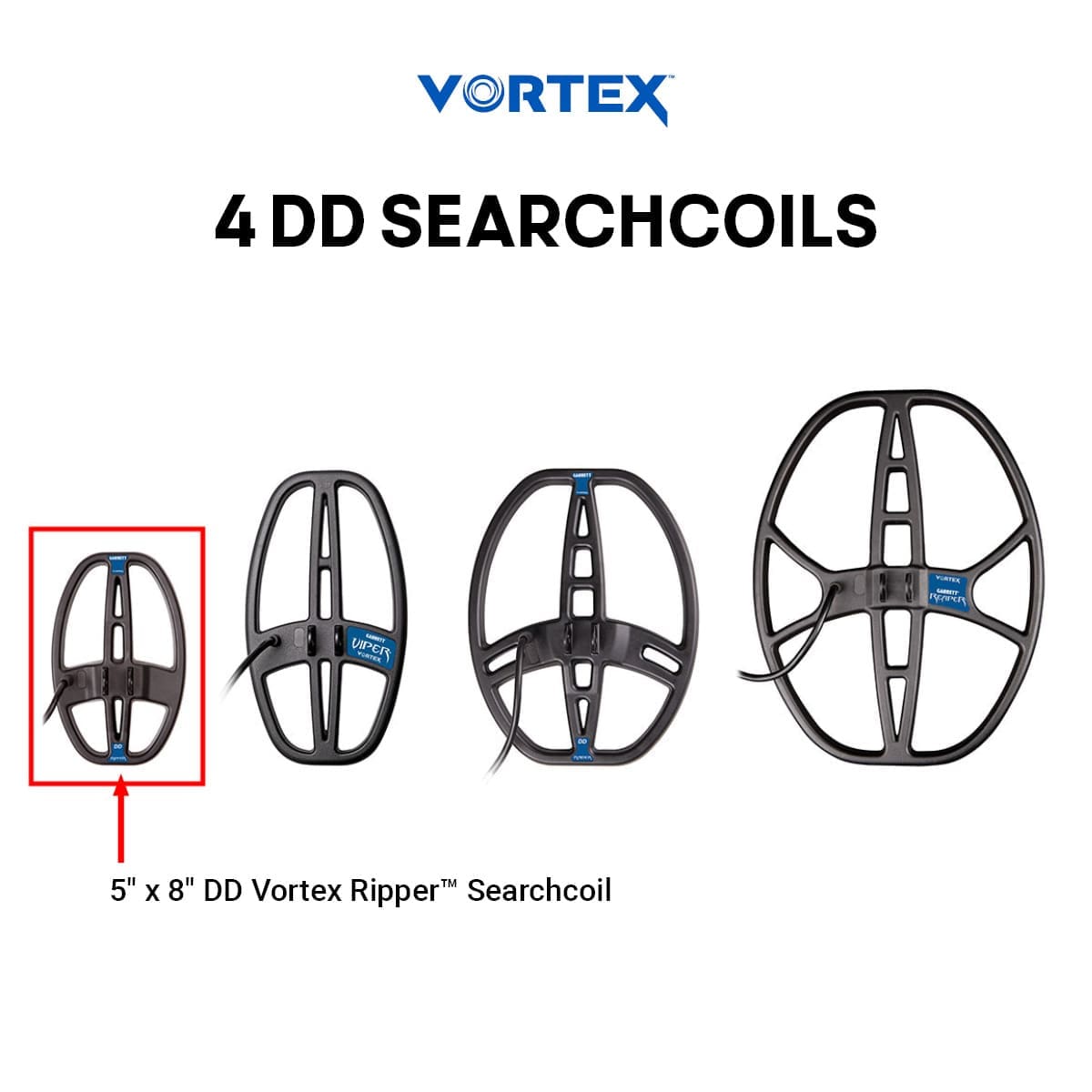Garrett 5" x 8" DD Vortex Ripper Searchcoil | 2238500